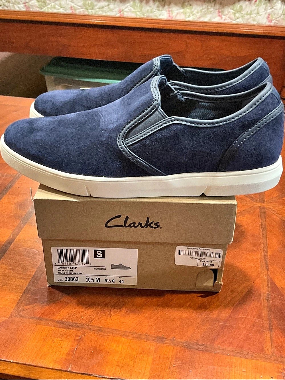 Clarks Collection Un Trail Form Men's Blue Sneakers US 10.5 M New In Box
